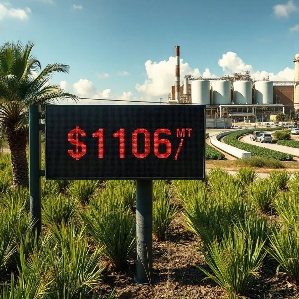 Palm oil steadies near $1,106 as bullish demand and weather risks offset ample July stocks